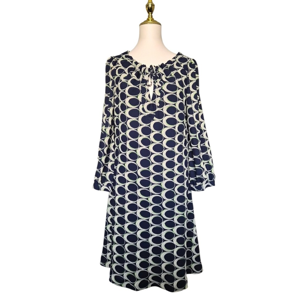 Anthropologie Moulinette Soeurs Printed Dress Size 8 Long Sleeve NWT